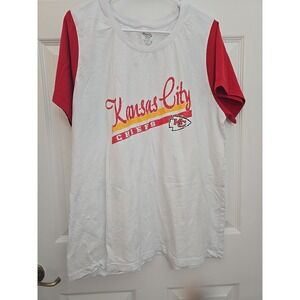 Women's 2X Kansas City Chiefs Sleepware Shirt‎ By Concepts Sports NFL